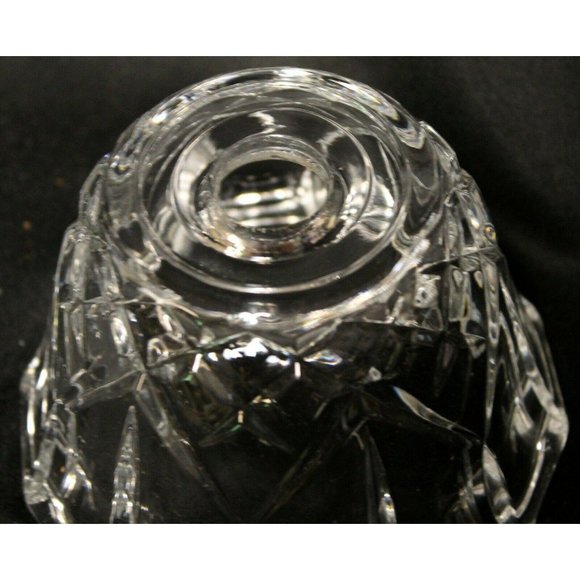 Clear Leaded Crystal Light Covers Star Pattern Molded 4" tall Shade Scallop - Picture 6 of 10